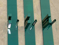 Iron plate feet